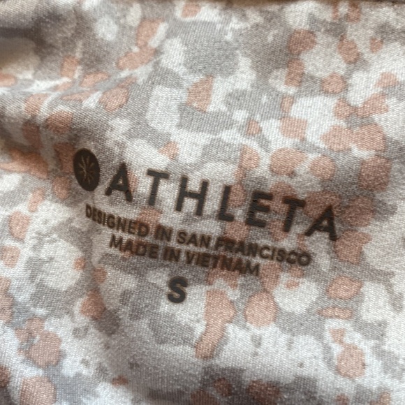 Athleta Salutation Stash Pocket Serpent Tight Leggings White sz S - Picture 3 of 10